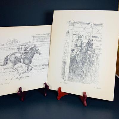 LOT 228: Collection of 11 Different Tony Oswald Equestrian Prints