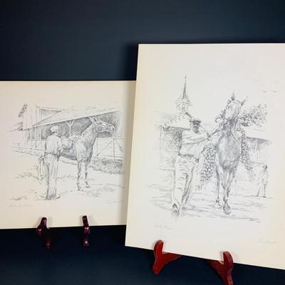 LOT 228: Collection of 11 Different Tony Oswald Equestrian Prints