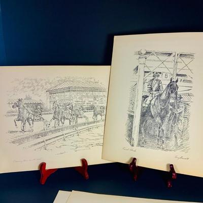 LOT 229: Collection of 11 Different Tony Oswald Equestrian Prints