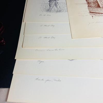 LOT 230: Collection of 12 Tony Oswald Scenic Riverboat and Sportsman Themed Prints