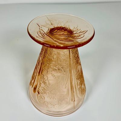 LOT 233: Collection of Pink Depression Glass - Platter, Bowl and Glass