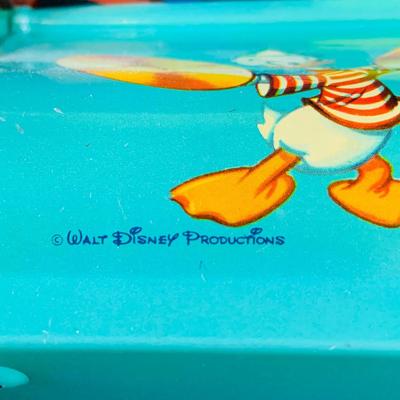 LOT 235: Disney Collections Featuring Mickey and Minnie Mouse Plushes Both Vintage and Contemporary, a Vintage Donald Duck Toy Xylophone...