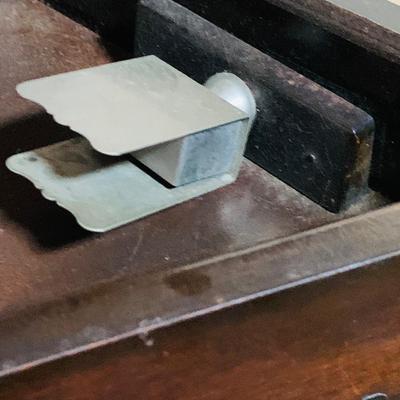 LOT241: Antique/Vintage Humidor Cabinet with Lift Top Ashtray and More