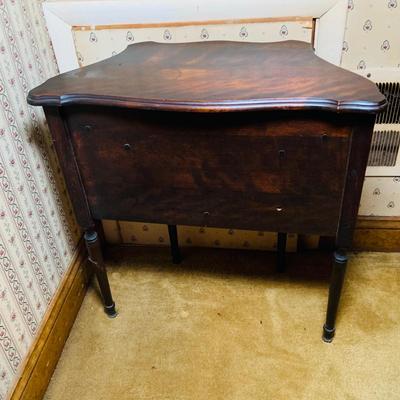 LOT241: Antique/Vintage Humidor Cabinet with Lift Top Ashtray and More