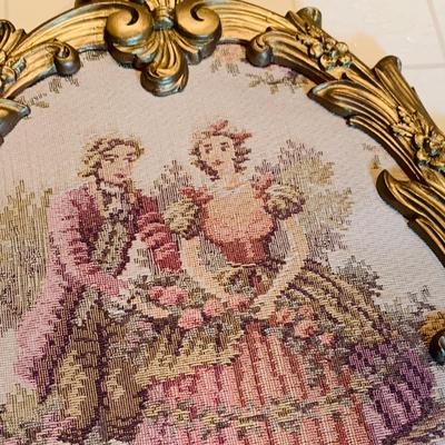 LOT 242: Vintage Victorian Inspired Needle Work Wall Art