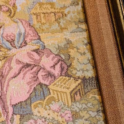 LOT 242: Vintage Victorian Inspired Needle Work Wall Art