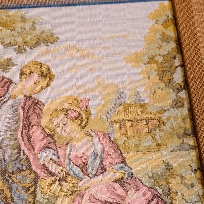 LOT 242: Vintage Victorian Inspired Needle Work Wall Art