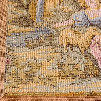 LOT 242: Vintage Victorian Inspired Needle Work Wall Art