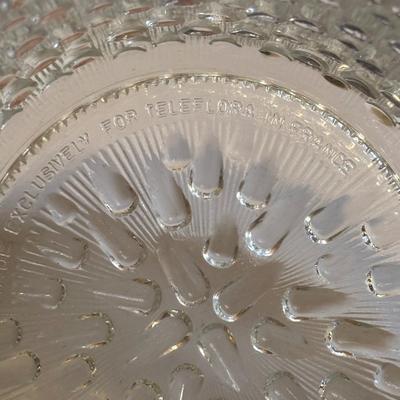 LOT 272: Elegant Crystal Collection: Waterford, Lenox, Atlas Blue Swirl Glass Serving Bowl, Water Goblets w/Black Glass Base, Black Glass...