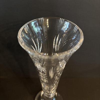 LOT 272: Elegant Crystal Collection: Waterford, Lenox, Atlas Blue Swirl Glass Serving Bowl, Water Goblets w/Black Glass Base, Black Glass...