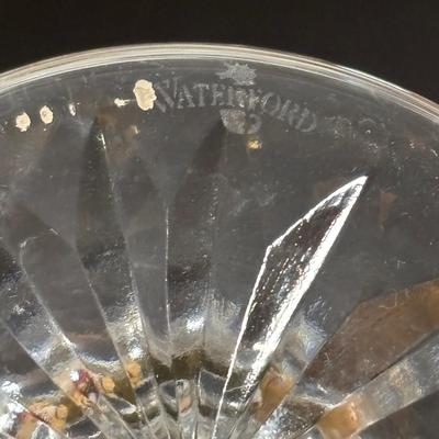 LOT 272: Elegant Crystal Collection: Waterford, Lenox, Atlas Blue Swirl Glass Serving Bowl, Water Goblets w/Black Glass Base, Black Glass...