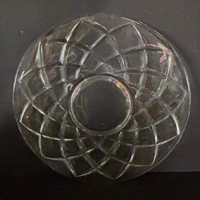 LOT 273: Vintage MCM Diamond Block/Lattice Punch Bowl, 12-Cups & Platter