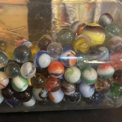 LOT 274: Marbles, Marbles & More Marbles, Vintage Little Golden Books, Vinyl/Pleather Blue Dog & Bear
