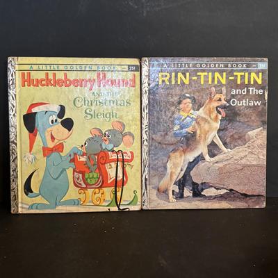 LOT 274: Marbles, Marbles & More Marbles, Vintage Little Golden Books, Vinyl/Pleather Blue Dog & Bear