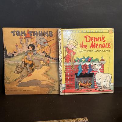 LOT 274: Marbles, Marbles & More Marbles, Vintage Little Golden Books, Vinyl/Pleather Blue Dog & Bear