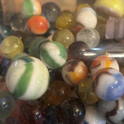 LOT 274: Marbles, Marbles & More Marbles, Vintage Little Golden Books, Vinyl/Pleather Blue Dog & Bear