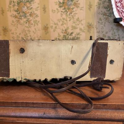 LOT 276: Antique Country Drop Leaf Accent Table, Haddon Products, Inc. "Home Sweet Home" Table Clock & More