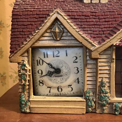 LOT 276: Antique Country Drop Leaf Accent Table, Haddon Products, Inc. "Home Sweet Home" Table Clock & More