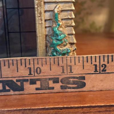 LOT 276: Antique Country Drop Leaf Accent Table, Haddon Products, Inc. "Home Sweet Home" Table Clock & More