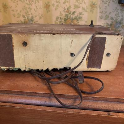 LOT 276: Antique Country Drop Leaf Accent Table, Haddon Products, Inc. "Home Sweet Home" Table Clock & More