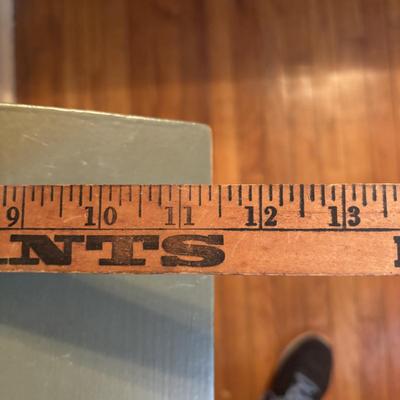 LOT 277: Vintage Green Velvet Upholstered J.B. Van Scriver Co., Rocking Chair, Painted Sewing Box & Victorian Corner Shelf & Gold...