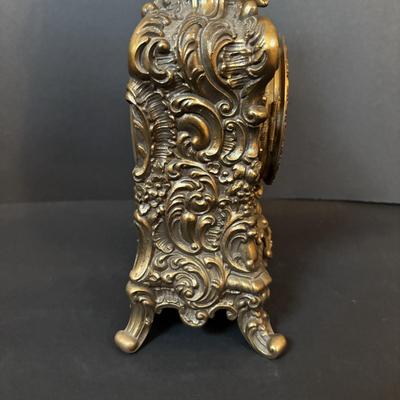 LOT 278: Antique Ansonia Figural 8-Day Mantel Clock, w/Key