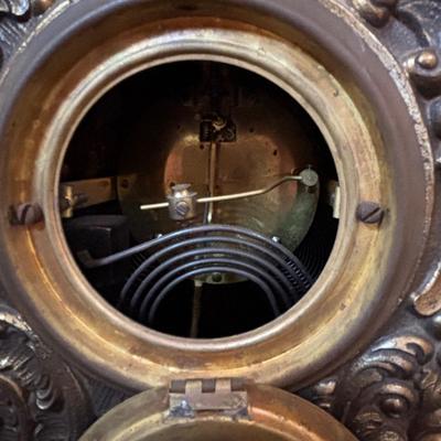 LOT 278: Antique Ansonia Figural 8-Day Mantel Clock, w/Key