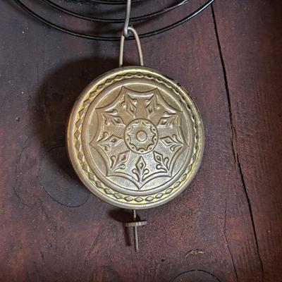 LOT 280: Antique Wall Clock w/Painted Face