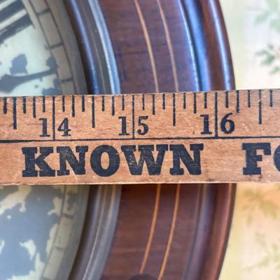 LOT 280: Antique Wall Clock w/Painted Face