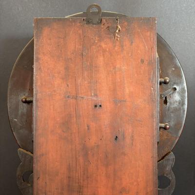 LOT 280: Antique Wall Clock w/Painted Face