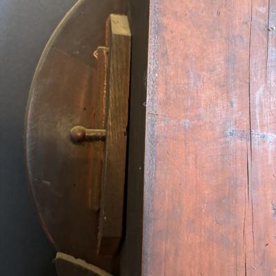 LOT 280: Antique Wall Clock w/Painted Face