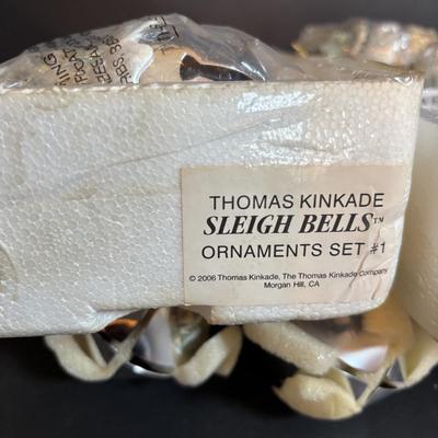 LOT 281: Thomas Kinkade Sleigh Bell Ornaments by Ashton Drake
