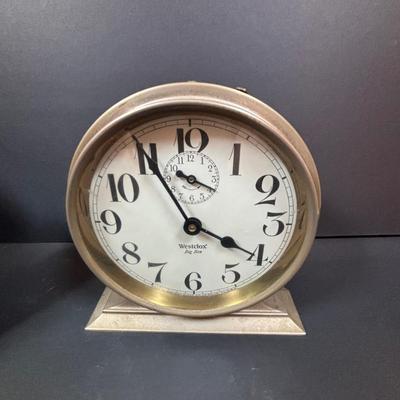 LOT 283: Vintage Wind-Up Alarm Clock: Westclox Big Ben, Ward's Old Reliable and 1879 Edison Lamp Replica
