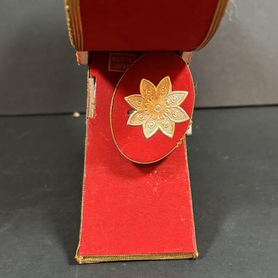 LOT 284: Vintage Christmas & More: Tin Light Reflectors, Ornaments, Clip-on Candle Holders, Schmid Bros Angel in Motion (works)...