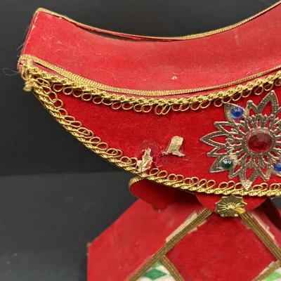 LOT 284: Vintage Christmas & More: Tin Light Reflectors, Ornaments, Clip-on Candle Holders, Schmid Bros Angel in Motion (works)...