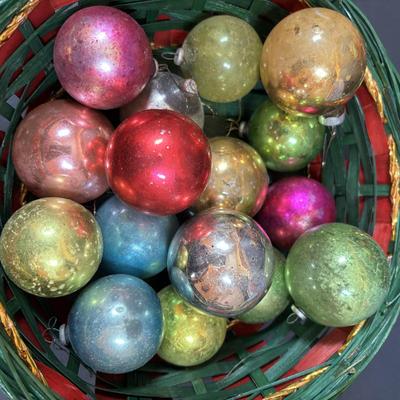 LOT 284: Vintage Christmas & More: Tin Light Reflectors, Ornaments, Clip-on Candle Holders, Schmid Bros Angel in Motion (works)...