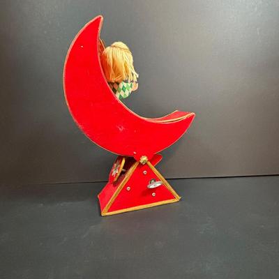 LOT 284: Vintage Christmas & More: Tin Light Reflectors, Ornaments, Clip-on Candle Holders, Schmid Bros Angel in Motion (works)...