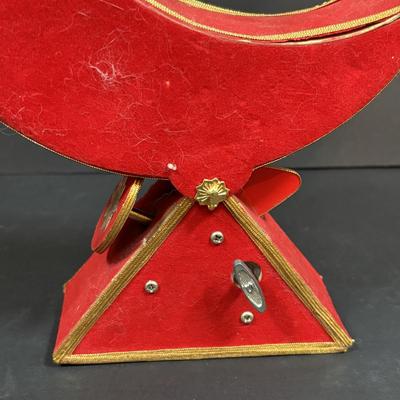 LOT 284: Vintage Christmas & More: Tin Light Reflectors, Ornaments, Clip-on Candle Holders, Schmid Bros Angel in Motion (works)...