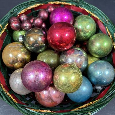 LOT 284: Vintage Christmas & More: Tin Light Reflectors, Ornaments, Clip-on Candle Holders, Schmid Bros Angel in Motion (works)...