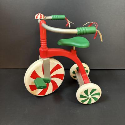 LOT 289: Hand-Crafted Counted Cross-Stiches, Home Decor Peppermint Tri Cycle, Christmas Around the World Shimmering Snowman Votive &...