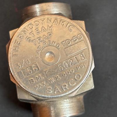 LOT 295: Spirax Sarco 1/2" TD-52 Thermo-Dynamic Steam Trap 3.5 PSI to 600PSI