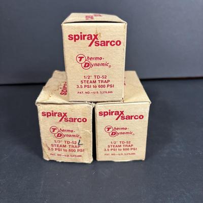 LOT 295: Spirax Sarco 1/2" TD-52 Thermo-Dynamic Steam Trap 3.5 PSI to 600PSI