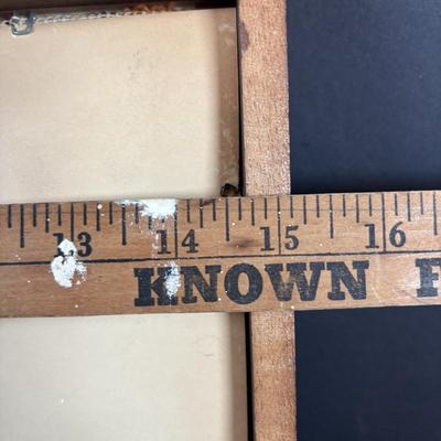 LOT 296: Vintage Unmarked Cast Aluminum Lamb/Sheep 2-Piece Candy Mold, Vintage Framed Needlepoint " Girl at the Window" &...