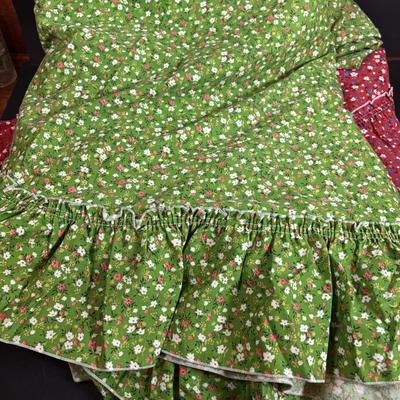 LOT 296: Vintage Unmarked Cast Aluminum Lamb/Sheep 2-Piece Candy Mold, Vintage Framed Needlepoint " Girl at the Window" &...