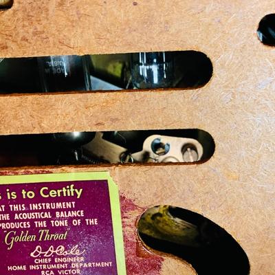 LOT 298: Vintage RCA Victor "Portable" Tube Record Player Model 45-EY-2 with Case and an Assortment of Vintage 45's and...