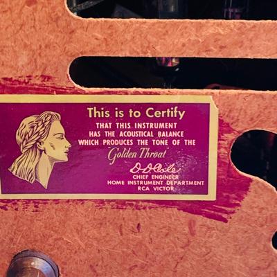 LOT 298: Vintage RCA Victor "Portable" Tube Record Player Model 45-EY-2 with Case and an Assortment of Vintage 45's and...