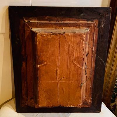 LOT 299: Antique Home Altar of the Holy Family Contraternity Established by Apastolic Lettters of Pope Leo XII, Dated June 14th 1892