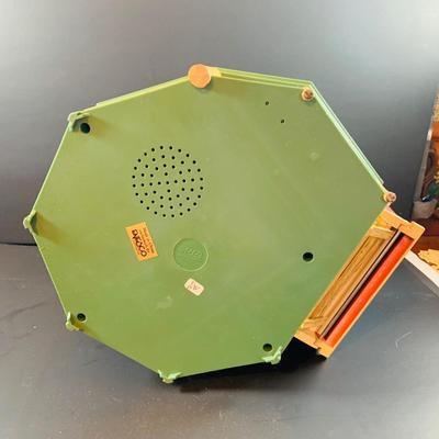 LOT 305: Enesco Santa's Work Musical Decoration with Cassettee Player and Origianl Box