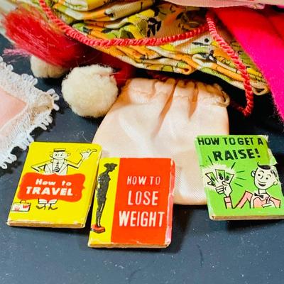 LOT 307: Vintage 1963 Barbie and Midge Travel Pals Doll Case and Barbie Cloths and Assessories Including a American Airline Stewardess...