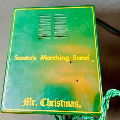 LOT 309: Mr Christmas' Santa's Marching Band with 16 Brass Bells and Plays 35 Christmas Carols in Working Condition with Box